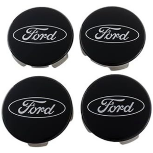 Ford Genuine F-150 Wheel Center Caps – Black & Chrome (Set of 4)